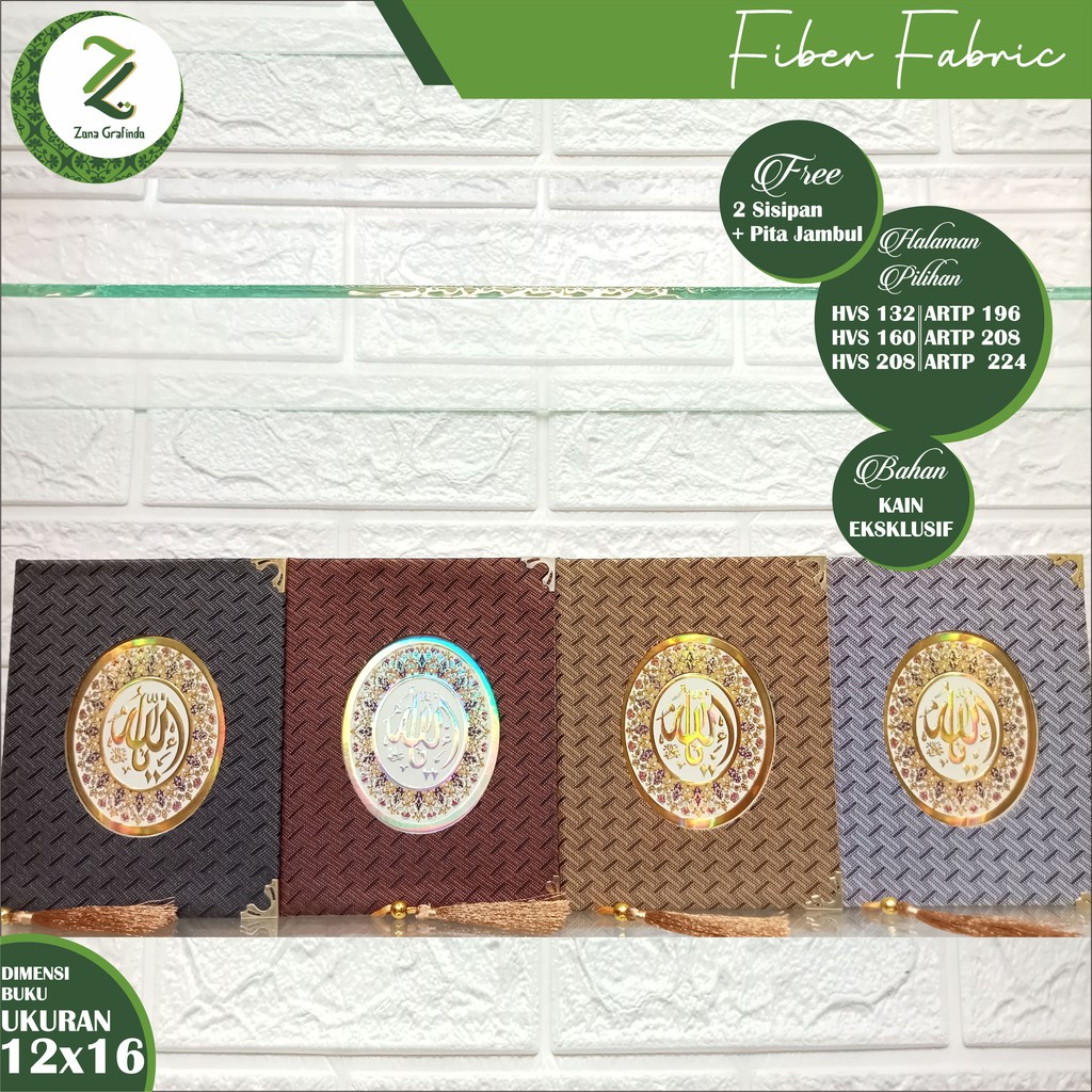 Cetak Buku Yasin dan Tahlil Hard Cover Kain Kulit "Fiber Fabric"