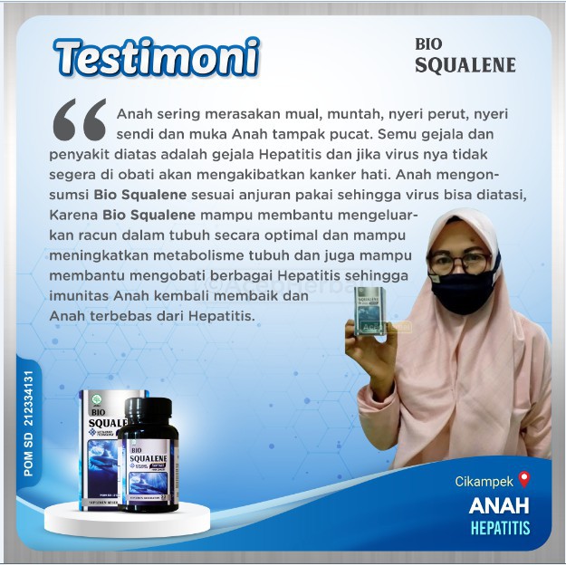 Obat Liver Kronis, Kanker Hati, Stadium A B C D, Sirosis, Peradangan Hati, Hepatitis, Penyakit Kuning, Kanker Hati Anak, Kanker Pembuluh Darah, Hati Bengkak - Bio Squalene Asli 100% Original