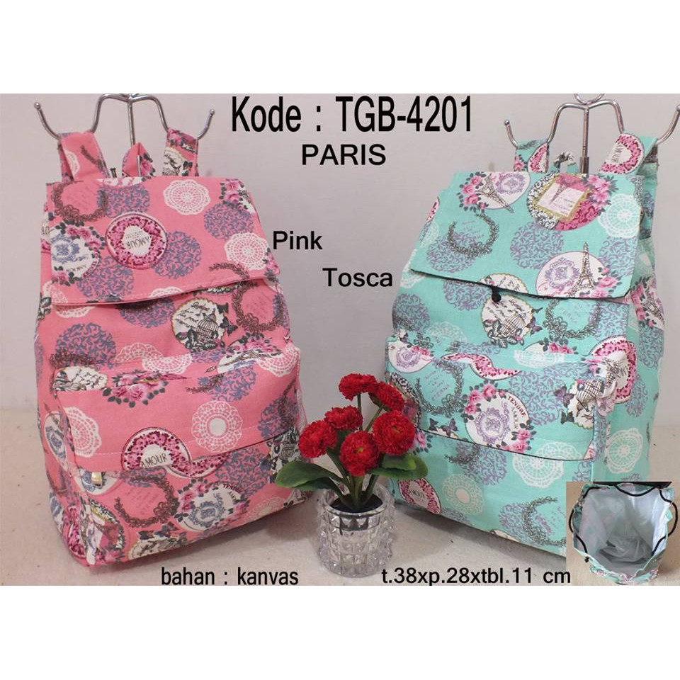 TAS RANSEL WANITA PARIS 4201