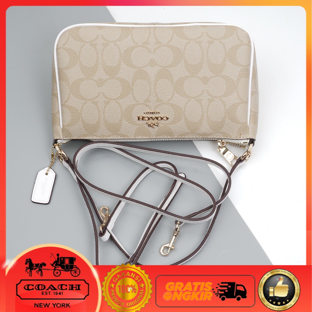 PROMO  TAS SELEMPANG COACH Bahan Kanvas Wanita Tas Bahu 36674