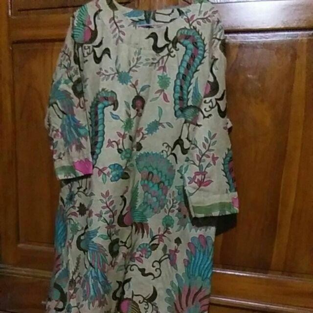 Atasan Batik Tunik Batik U6t Dobby Doby Tenun Sutra Tulis Halus N,sarimbit Atasan Tunik Batik 86yh