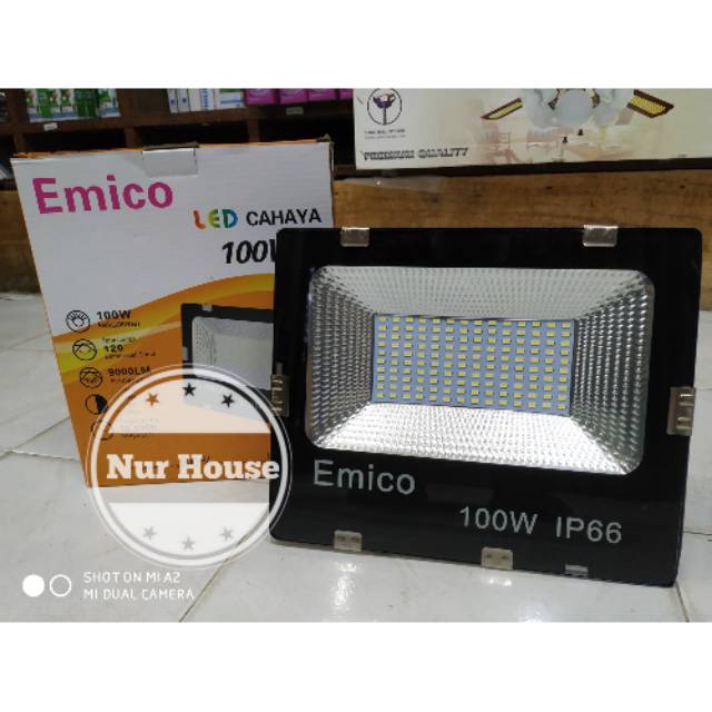 lampu sorot led 100 watt lampu taman led emico 100 watt waterproof lampu baner lampu dekorasi