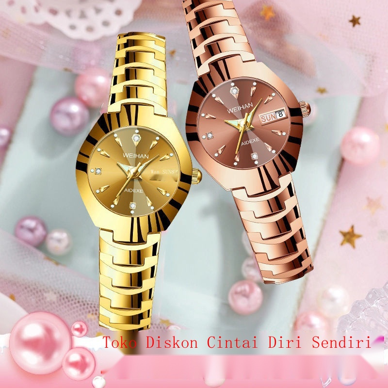 Jam Tangan Shopie Martin Wanita◈Swiss Automatic Compact Watch Wanita Fashion Tren Tahan Air Bercahay