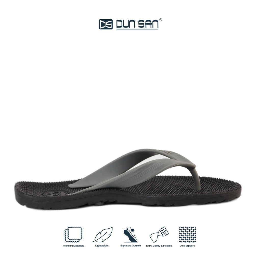 Sandal Jepit | Sandal Pria Wanita Distro | Dun San DS 1 - Grey