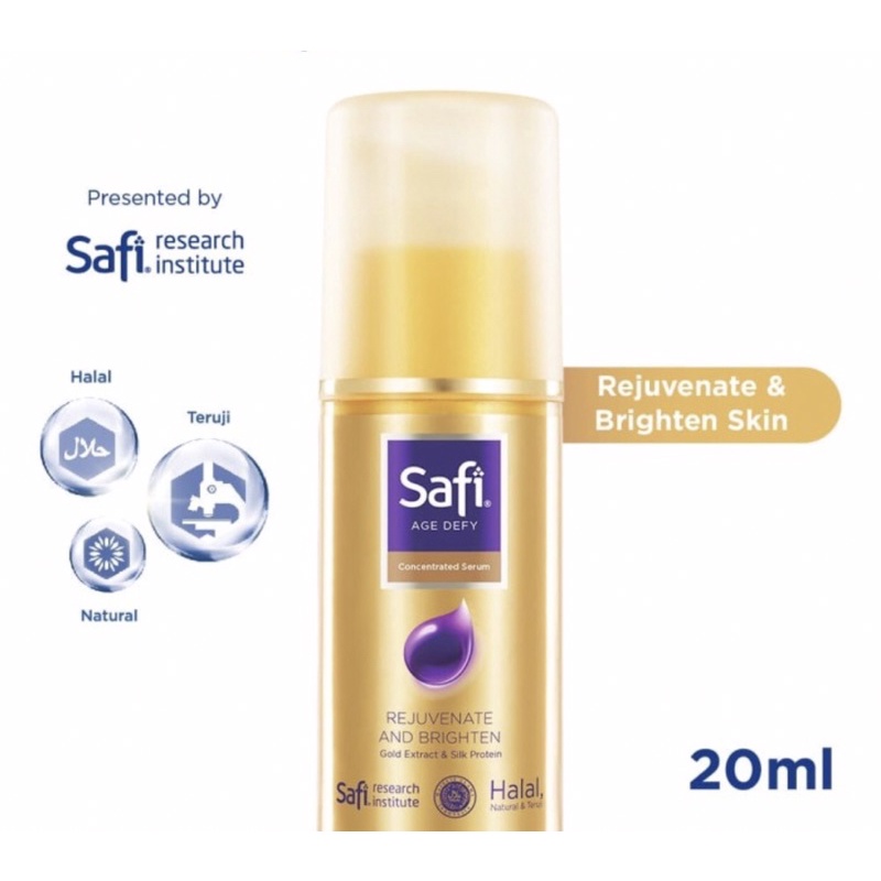 Safi age defy concentrated serum 20 ml ( serum meremajakan kulit )