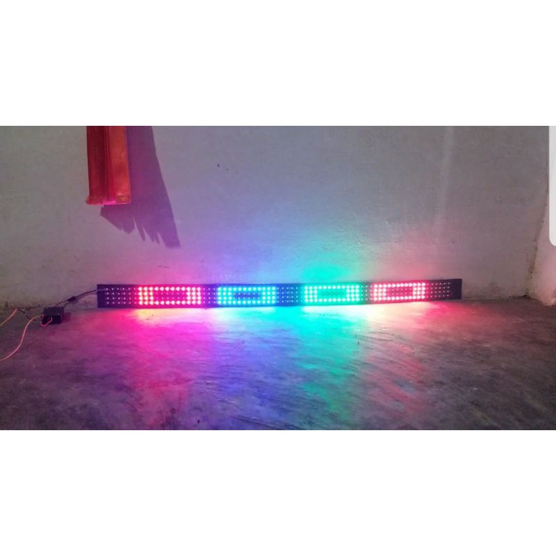Led strobo kaca wave TERBARU 30mode 120cm 12v-24v