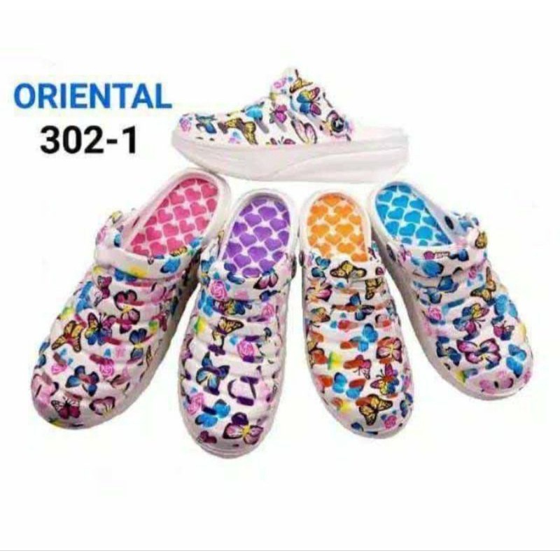 Sandal bakpao/ sandal kupu-kupu sneakel tebal sol tebal