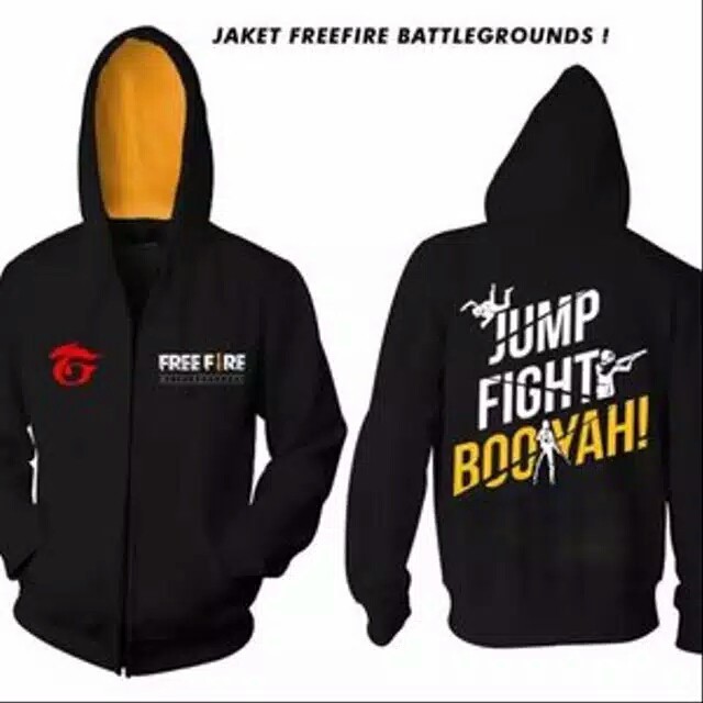 Jaket FF Anak Laki Laki Hoodie Anak Freefire Jacket Game Fashion Anak Gaming