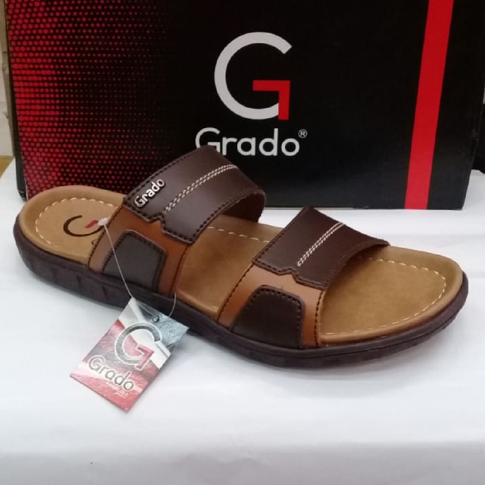  sandal pria grado  G1062 coklat tua original grado  by 