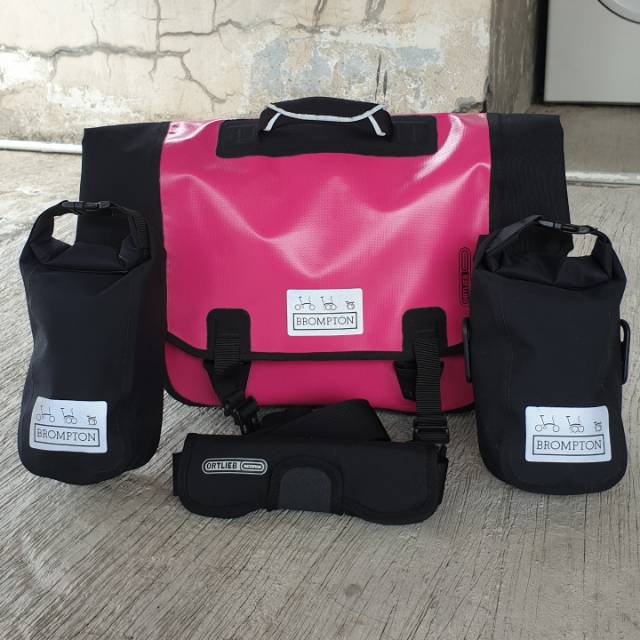 Tas Ortlieb Brompton O Bag Pink Berry Merah Muda Original