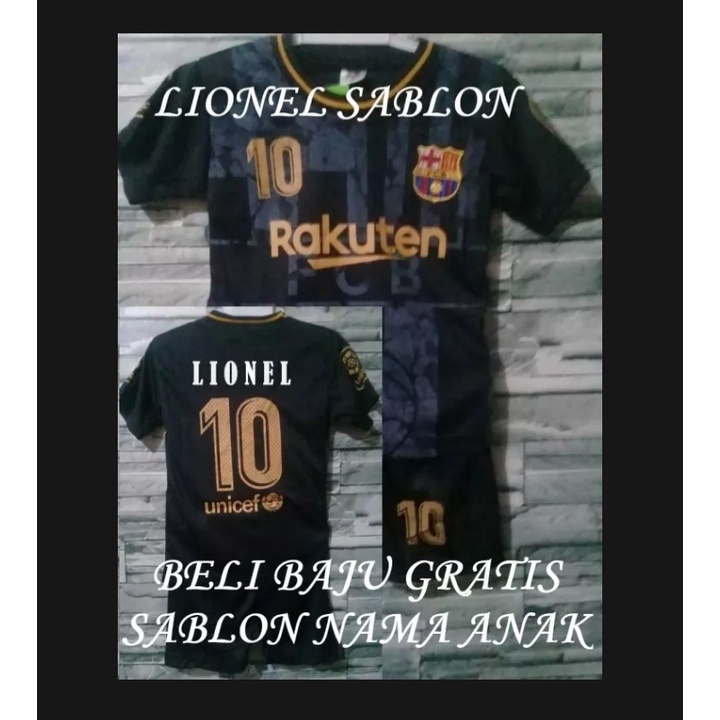 FREE SABLON NAMA / SETELAN BAJU BOLA ANAK