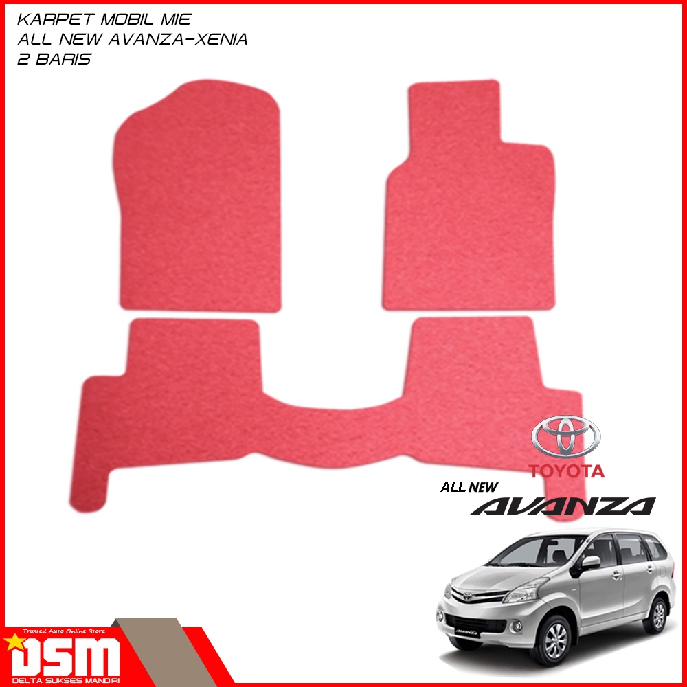 Karpet Mobil Toyota All New Avanza Xenia (2011-2014) - 2 Baris / Karpet Mie All New Avanza  Xenia Tebal Dan Empuk  / DSM