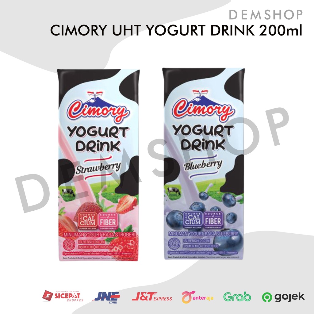 CIMORY UHT YOGURT YOGHURT DRINK 200 ml susu strawberry blueberry