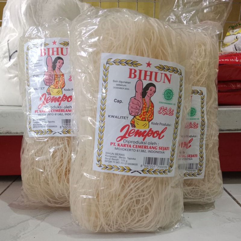 

Bihun Beras cap Jempol 125 gr