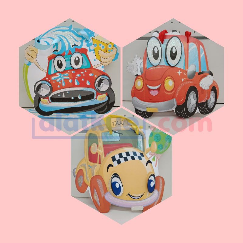

Paper Bag Anak Anak UlangTahun Gambar Mobil