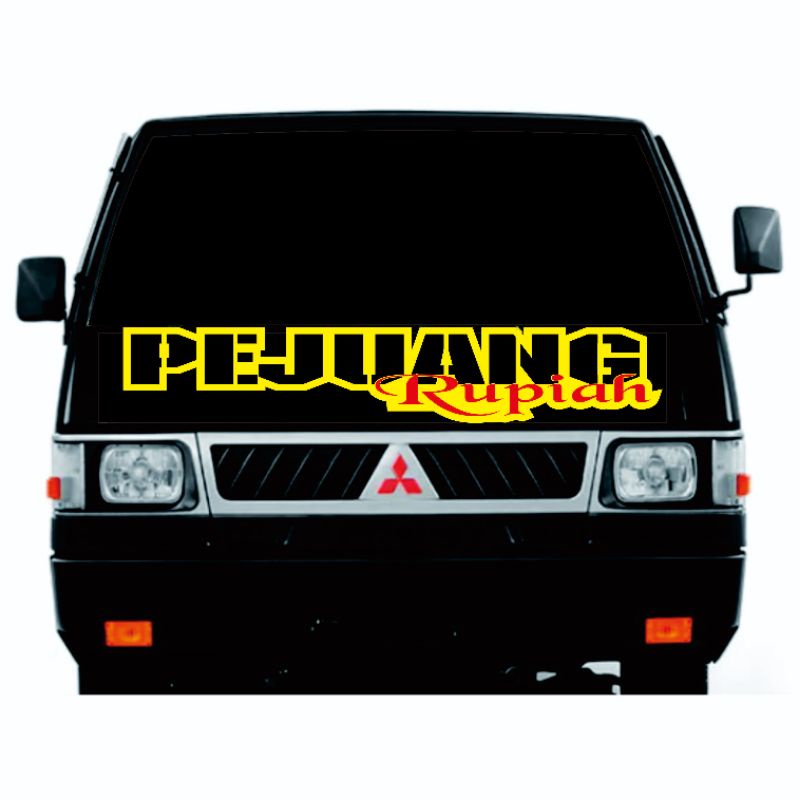 STIKER MOBIL STICKER CUTTING PEJUANG RUPIAH BUAT KABIN DEPAN L300 PICK UP TRUCK CANTER DLL