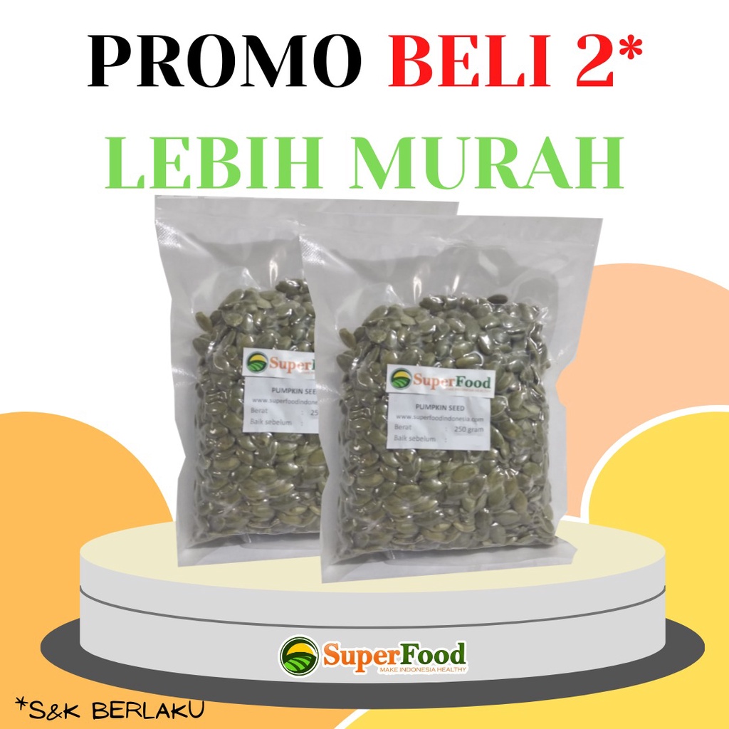 

Pumpkin Seed / Biji Labu 250gr n 500 gr Superfood Indonesia
