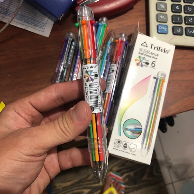 

Bolpen 6 warna trifello SATUAN ( per buah)