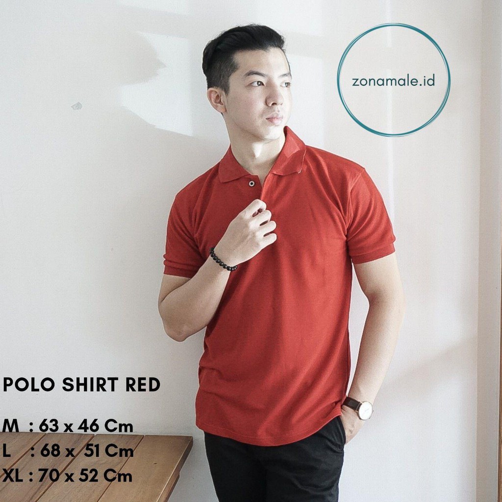 POLO SHIRT PRIA - POLO SHIRT RED - KAOS POLO - KAOS POLO PRIA