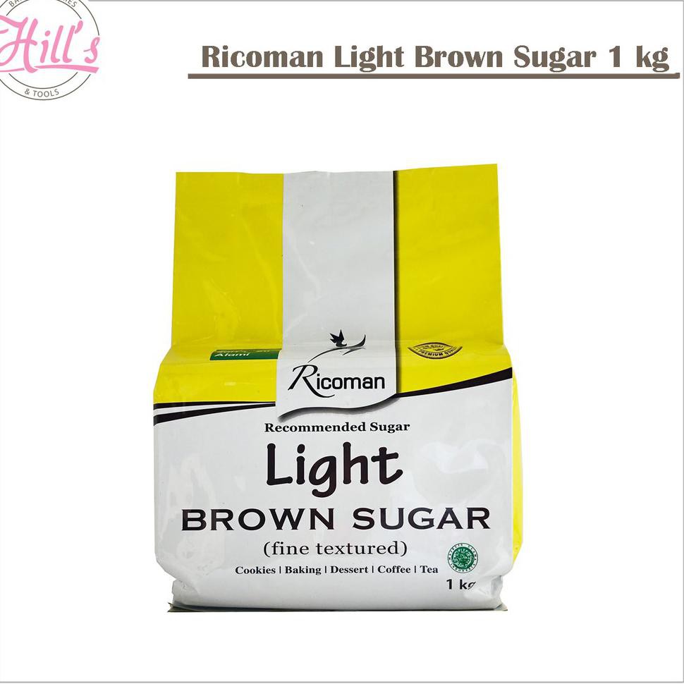 

Cuci Gudang!!!! RICOMAN LIGHT BROWN SUGAR 1kg / GULA TEBU COKLAT 1 kg Harga Spesial