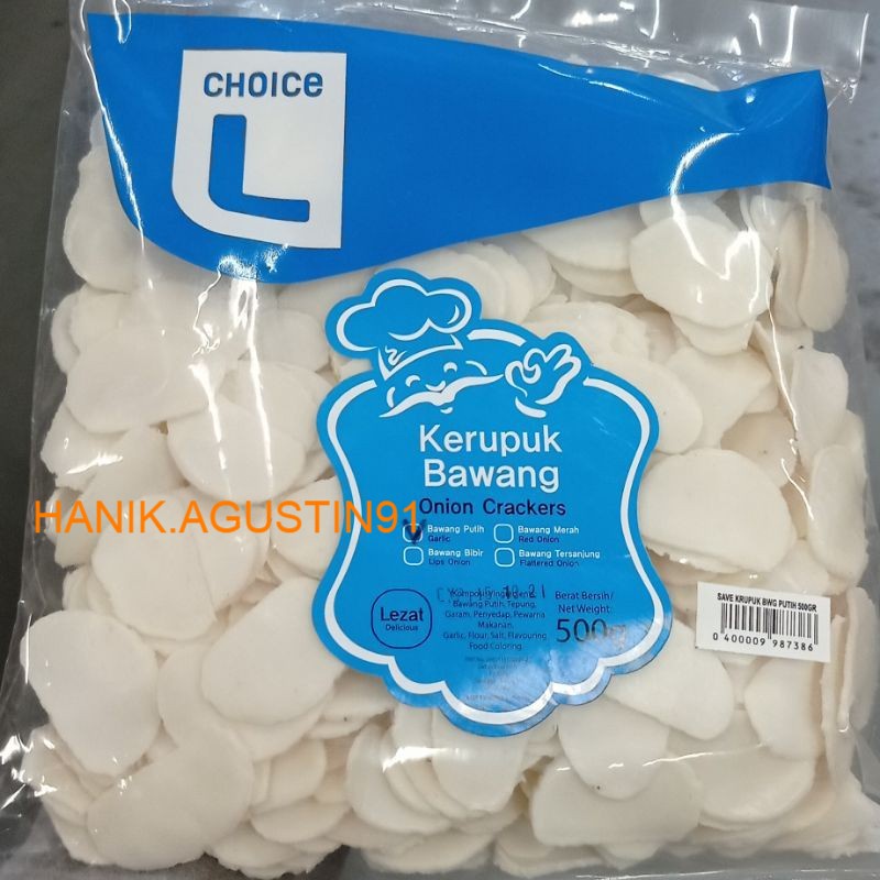 

Choice L Kerupuk Bawang Putih 500gr