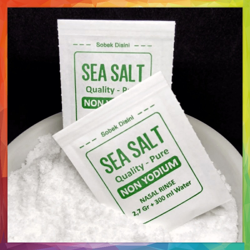 Nasal Rinse Wash Garam Cuci Hidung 2.7gr sea salt Non Yodium neti pot