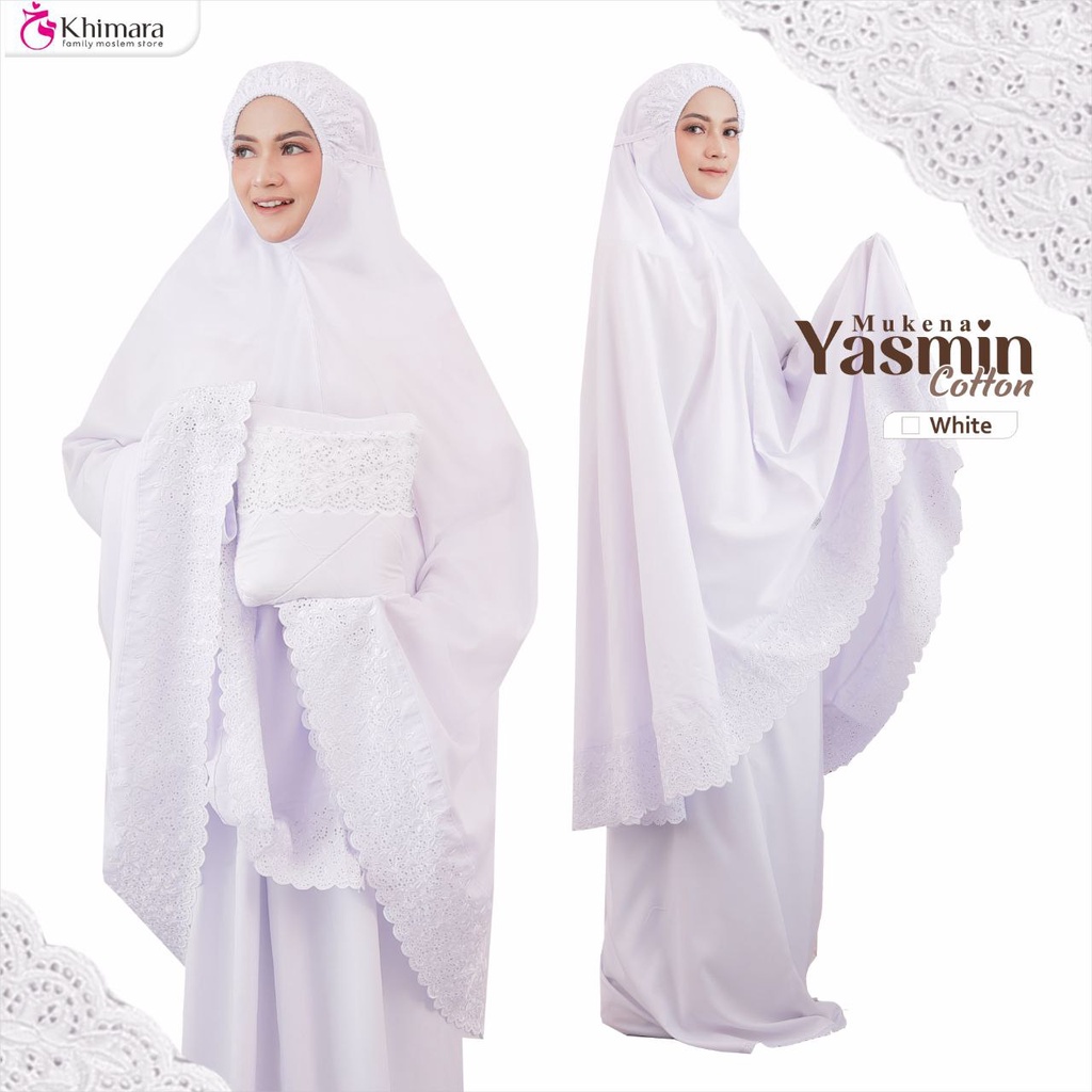 Mukena Yasmin Bordir Ori By.Khimara