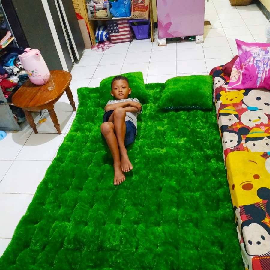 Kasur Lantai Bulu Rasfur /Kasur Cimol/Kasur Gender