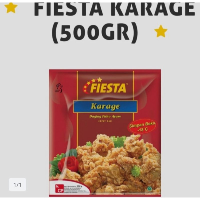 

FIESTA CHIKEN KARAGE 500GR / FROZEN FOOD