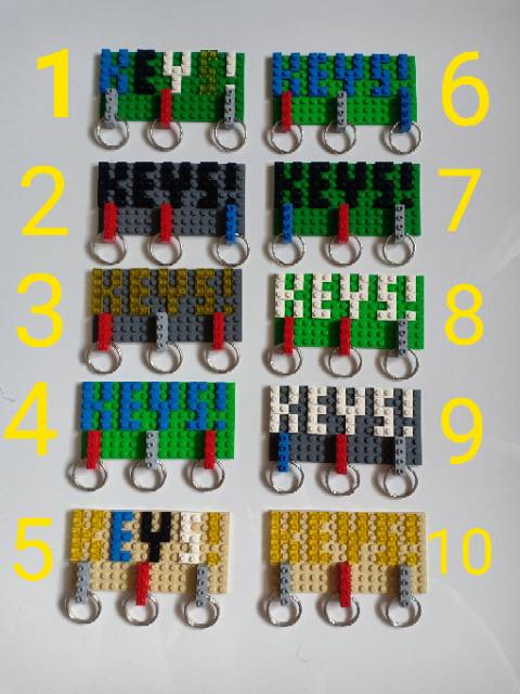 key rak gantungan kunci lego bricks key chain lego