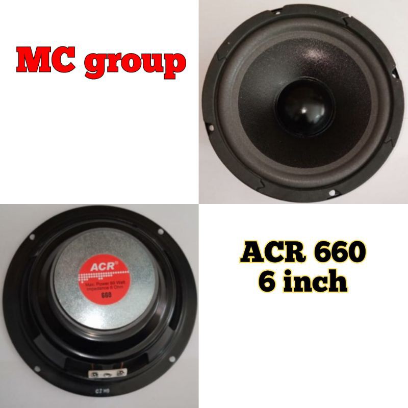 Speaker Woofer ACR 6 INCH 660 acr 660 ACR660 ORIGINAL