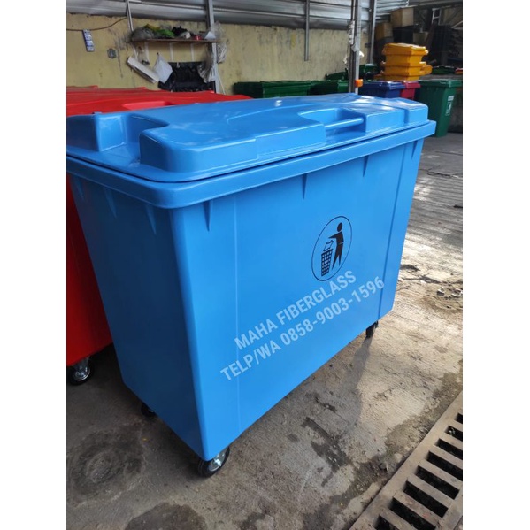 Jual TEMPAT SAMPAH BESAR 660 LITER RODA | Shopee Indonesia