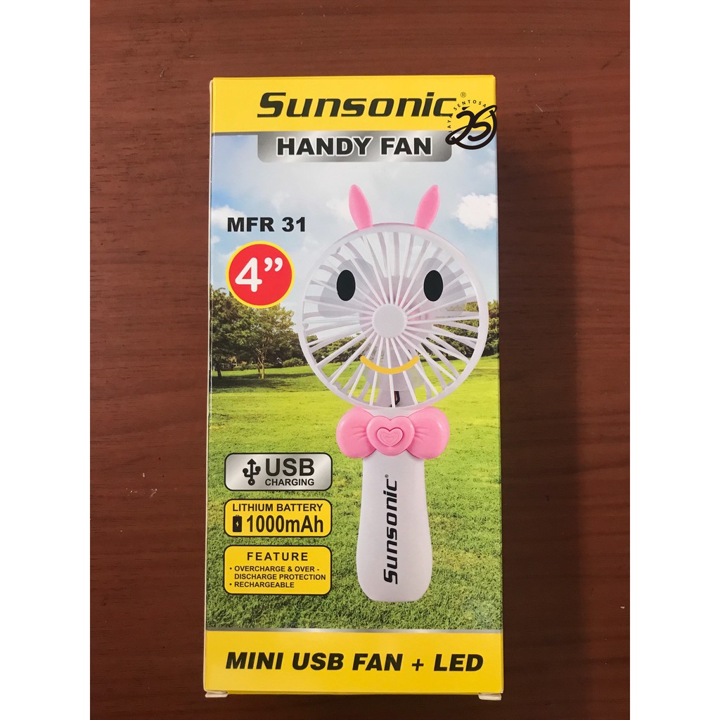 KIPAS MINI SUNSONIC HANDY FAN MINI FAN KIPAS TANGAN MINI SUNSONIC