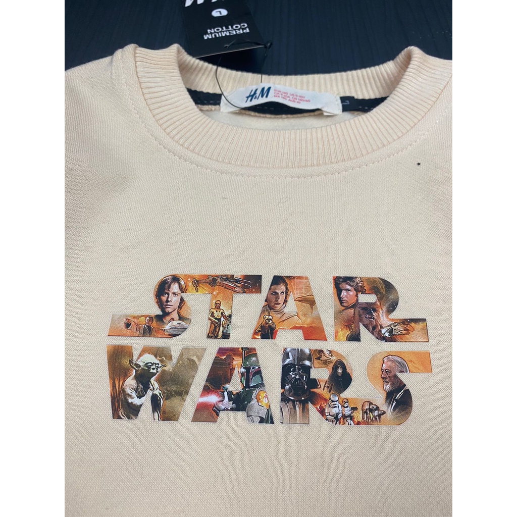 CREWNECK STAR WARS ANAK FONT