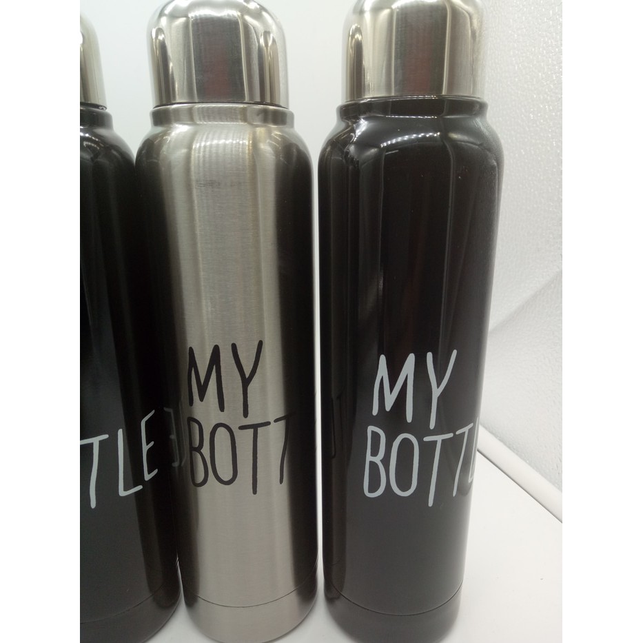 MY BOTTLE Vaccum Termos Air Panas Dingin Botol 400ml Handy - Perak