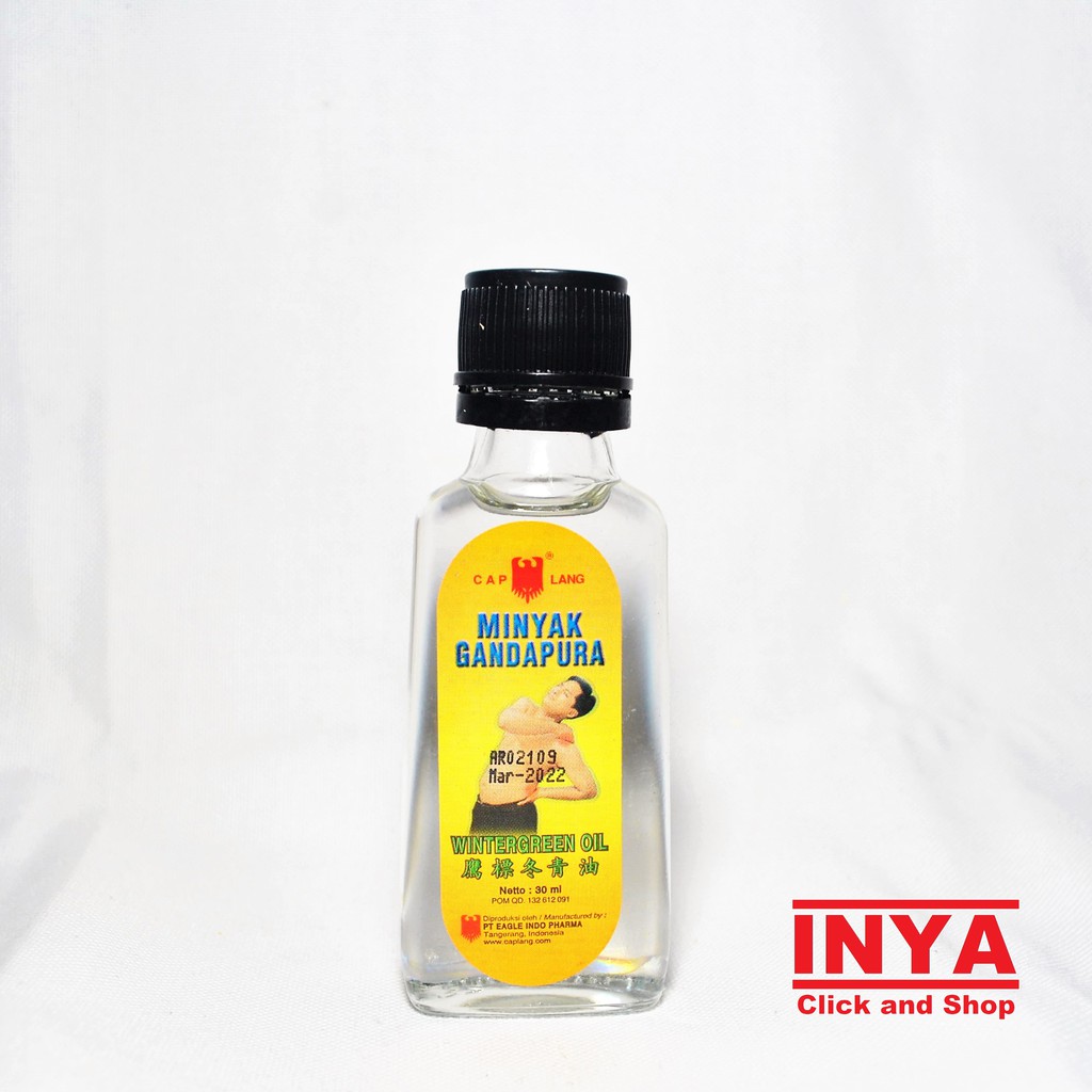 CAP LANG MINYAK GANDAPURA EAGLE BRAND - WINTERGREEN OIL 30ml - Minyak Pijat Gosok - Pijat