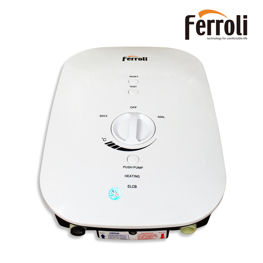 Ferroli Instant Electric Water Heater Divo Series SSP 2.4S | Shopee