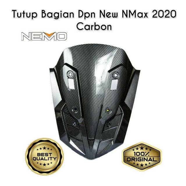 COVER CARBON NMAX 2020 PART. BAGIAN DEPAN / TAMENG DEPAN AKAI/NEMO