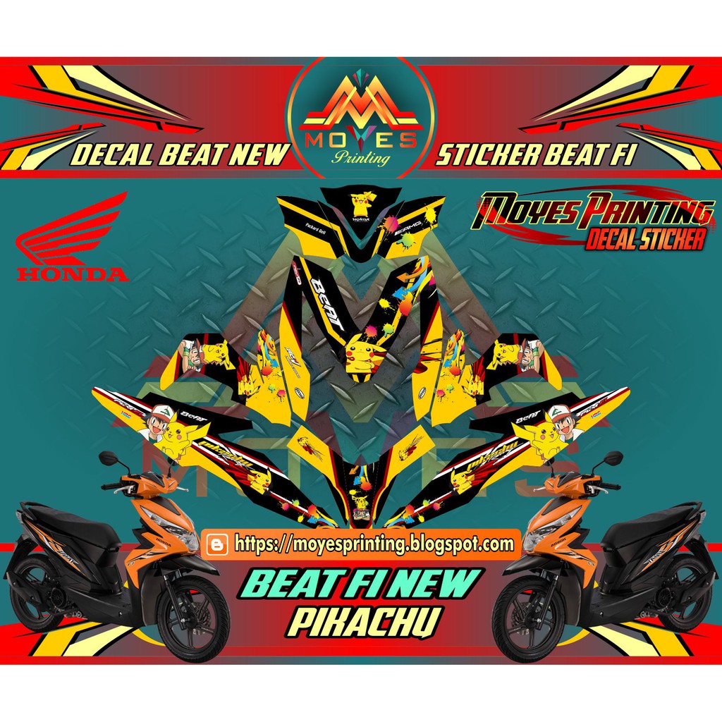 Decal Sticker Honda All New Beat Esp Fi Sticker Variasi Motor