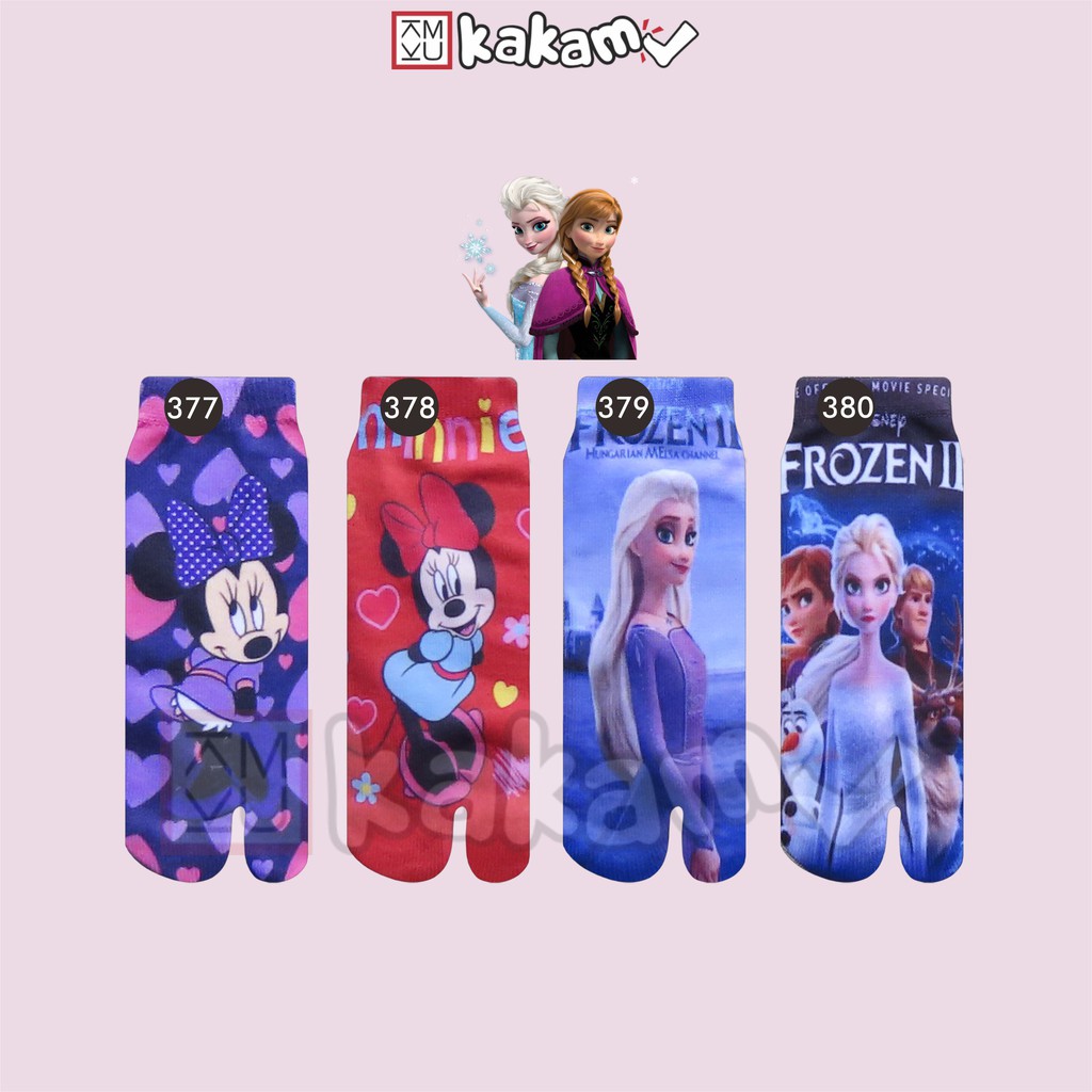 Kaos Kaki Jempol Anak Printing Karakter  LOL, Frozen 19