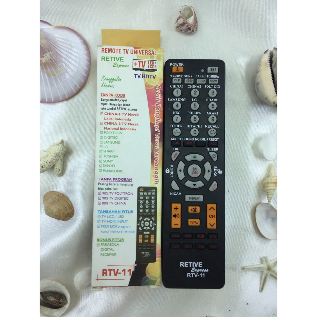 Remot / REMOTE MULTI TV TABUNG / LCD / LED +Digital Receiver  PARABOLA- TV 7