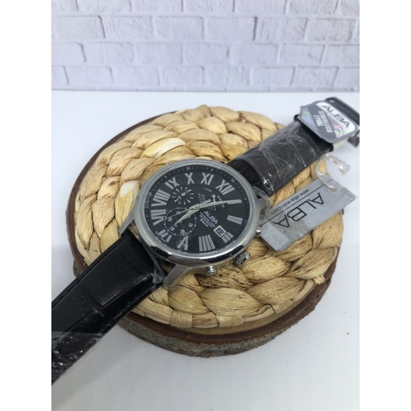 Jam Tangan Pria Alba Quartz kulitS6019 Original garansi resmi alba