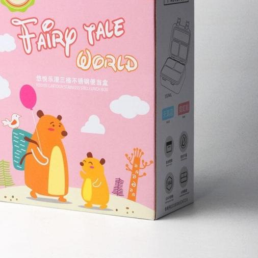     lunch box   kotak makan stainless yooyee sekat 3 anti tumpah   biru muda    