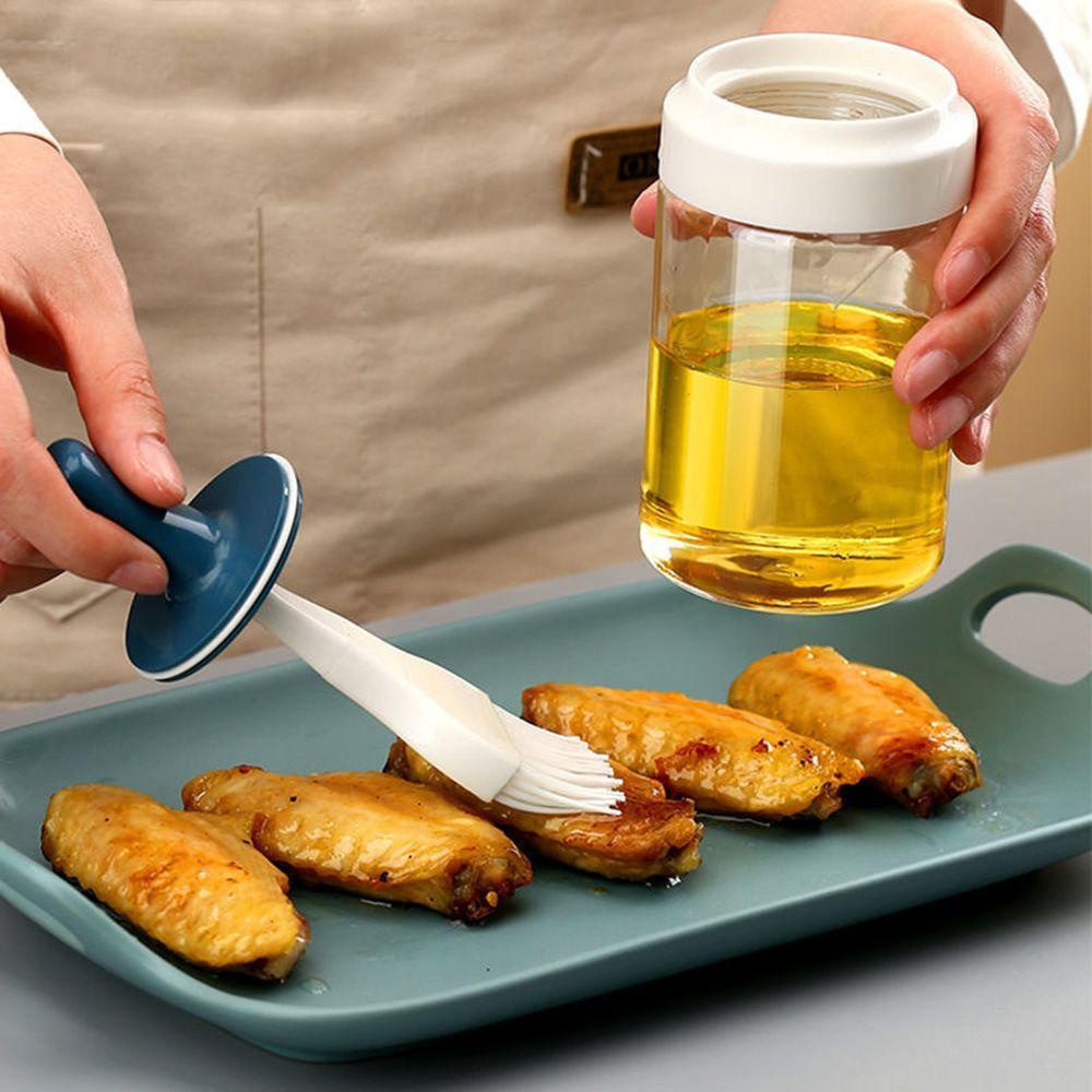 Solighter Sikat Minyak Botol Dapur Accessorie Silikon Pastry Steak Tahan Suhu Tinggi Perlengkapan Piknik Grill Oil Brush