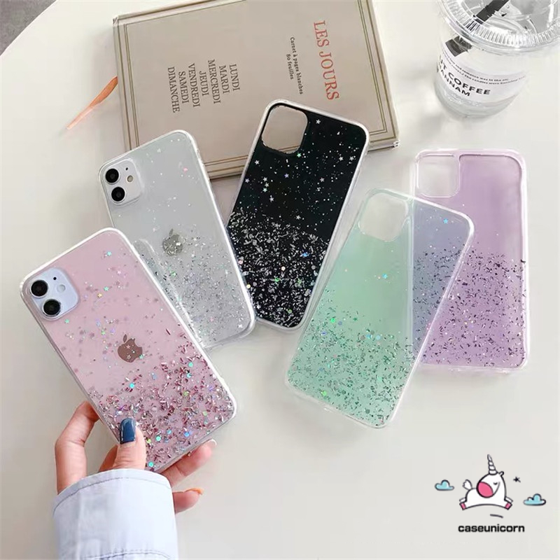 Casing Oppo A15 A11 A5 A9 2020 A5s A3s A12 A7 A11K A15S A92 A52 A53 A33 2020 Reno 4 4F 4Lite 4pro A12e A72 A31 F9 F9pro F11 F11pro F7 A37 A1K A32 A93 F17pro Glitter Bling Soft Cover-5