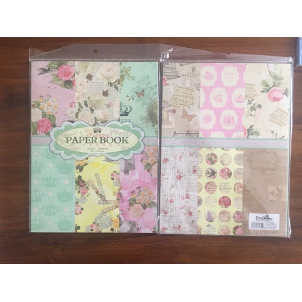 

FRESH pink rose paperbook paper book wrapping kertas kado suvenir scrapbook ISTIMEWA