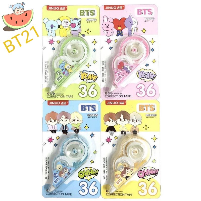 

BT21 TIP-EX BTS KERTAS ROLL CORRECTION TAPE BTS