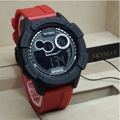 Jam tangan pria Digital original SKYMAX 2028G standar militer Bergarnsi Bisa Berenang