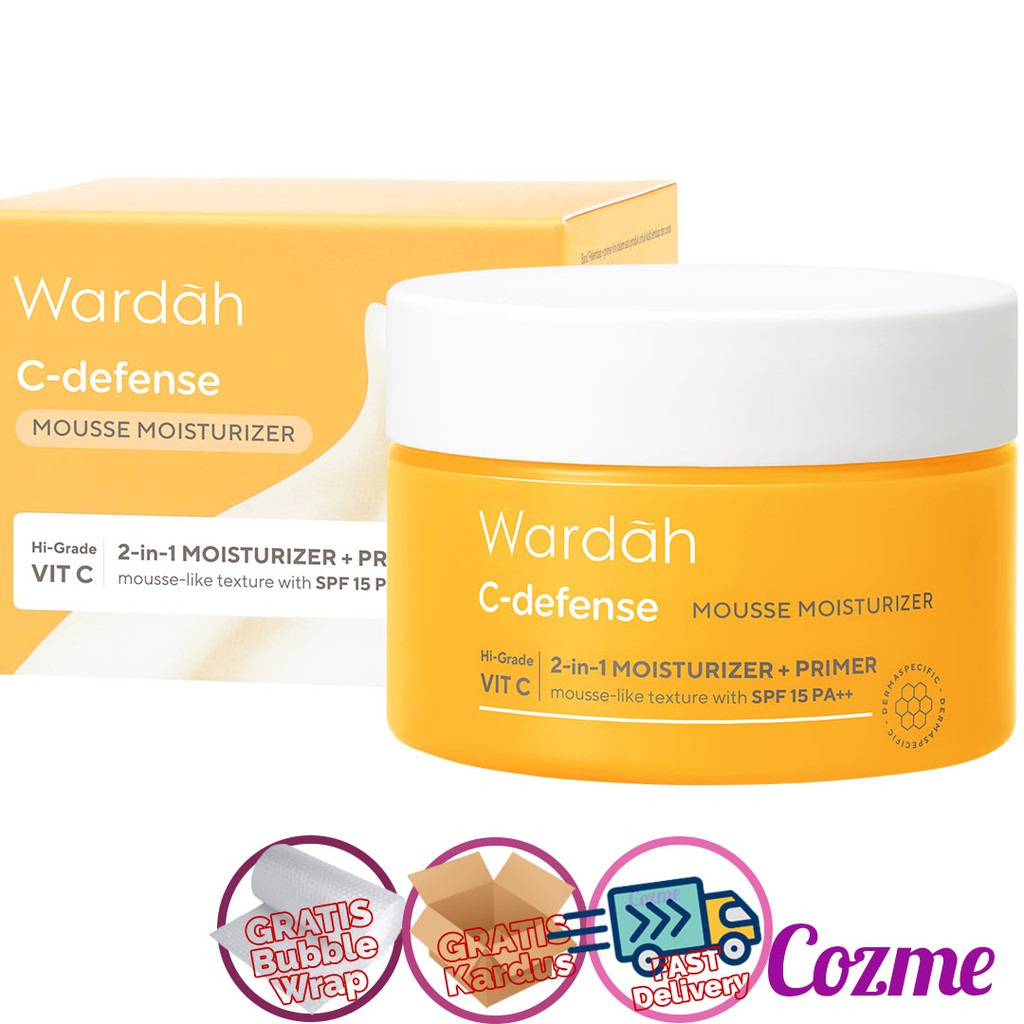 WARDAH C-Defense Mousse Moisturizer Primer Hi-Grade Vitamin C