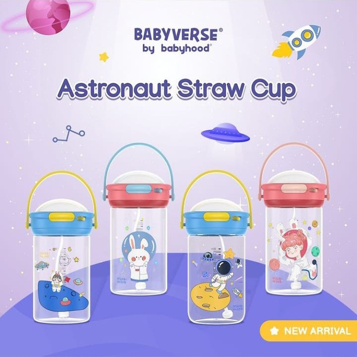 BOSU385 MORO-MORO ASTRONAUT BOTOL MINUM SEDOTAN STRAW CUP BBV1241